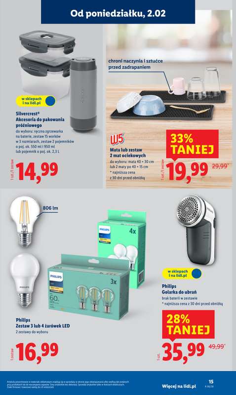 Lidl - gazetka promocyjna Katalog od poniedziałku 02.02 do soboty 07.02 - strona 15