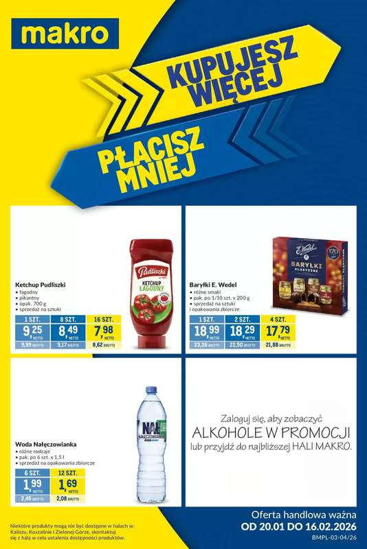 Makro - gazetka promocyjna Kupujesz więcej, płacisz mniej od wtorku 27.01 do poniedziałku 16.02