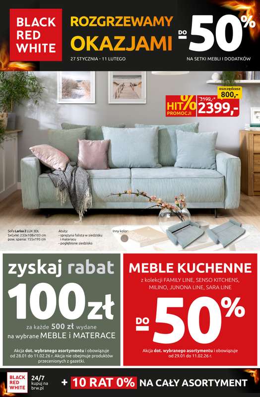 Black Red White - gazetka promocyjna Rozgrzewamy okazjami do -50% od wtorku 27.01 do środy 11.02