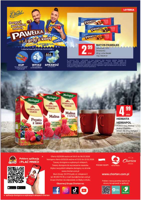 Chorten - gazetka promocyjna Gazetka Podlaskie Market od czwartku 29.01 do niedzieli 08.02 - strona 8