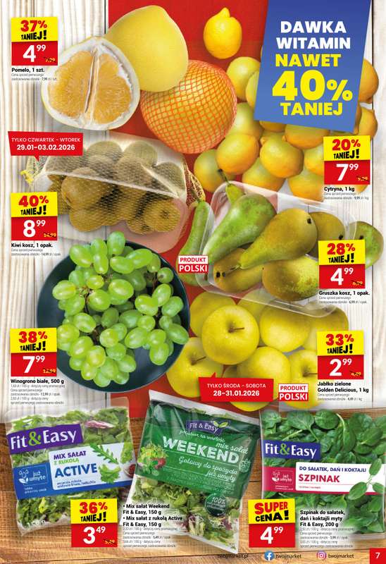 Twój Market - gazetka promocyjna Gazetka od środy 28.01 do wtorku 03.02 - strona 7