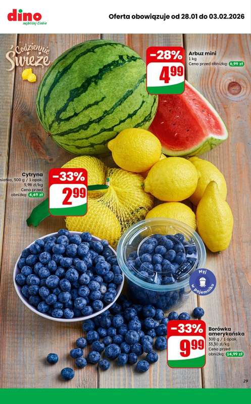 Dino - gazetka promocyjna MEGA promocje! od środy 28.01 do wtorku 03.02 - strona 7