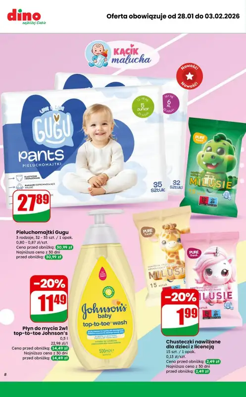 Dino - gazetka promocyjna MEGA promocje! od środy 28.01 do wtorku 03.02 - strona 6