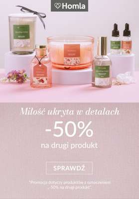 Homla - gazetka promocyjna -50% na drugi produkt od wtorku 27.01 do poniedziałku 02.02