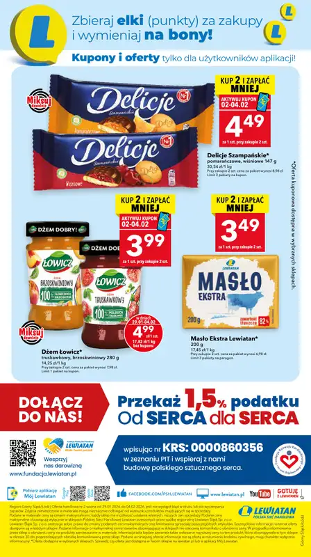 LEWIATAN - gazetka promocyjna Mamy TO w Lewiatanie – Górny Śląsk i Łódź od czwartku 29.01 do środy 04.02 - strona 8