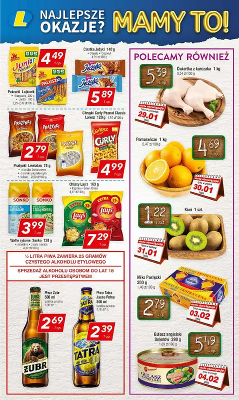 LEWIATAN - gazetka promocyjna Mamy TO w Lewiatanie – woj. małopolskie od czwartku 29.01 do środy 04.02 - strona 5