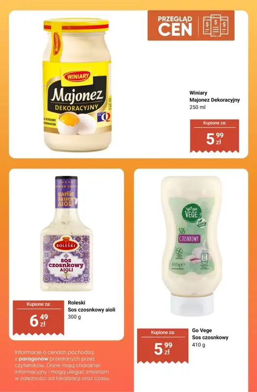 Biedronka - gazetka promocyjna Ketchupy i sosy - przegląd cen   - strona 3