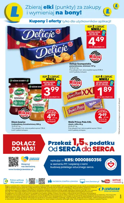 LEWIATAN - gazetka promocyjna Mamy TO w Lewiatanie – Żory od czwartku 29.01 do środy 04.02 - strona 12