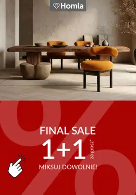 Homla - gazetka promocyjna 1+1 za grosz od środy 28.01 do wtorku 03.02