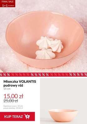 Miseczka VOLANTIS pudrowy róż