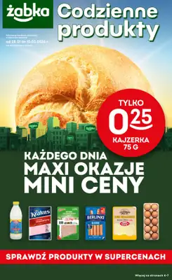 Żabka - gazetka promocyjna Gazetka Spożywcza od środy 28.01 do wtorku 10.02