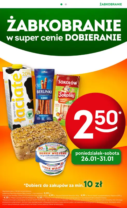 Żabka - gazetka promocyjna Gazetka Spożywcza od środy 28.01 do wtorku 10.02 - strona 2