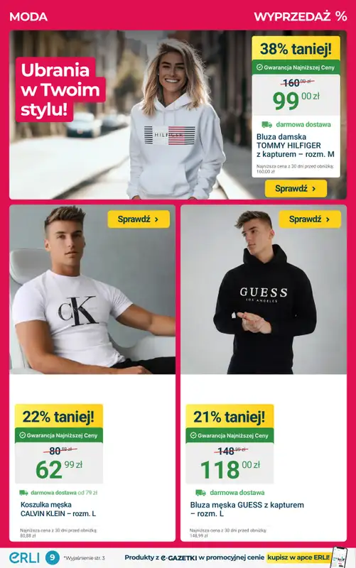 ERLI - gazetka promocyjna Wielkie Rabaty na AGD, Elektronikę i Sprzęt Fitness! od poniedziałku 26.01 do niedzieli 01.02 - strona 9