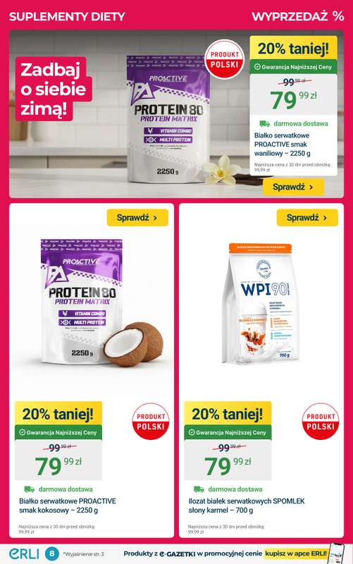 ERLI - gazetka promocyjna Wielkie Rabaty na AGD, Elektronikę i Sprzęt Fitness! od poniedziałku 26.01 do niedzieli 01.02 - strona 8