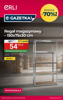 ERLI - gazetka promocyjna Top 3 Warsztatowe Hity tygodnia! od poniedziałku 26.01 do niedzieli 01.02