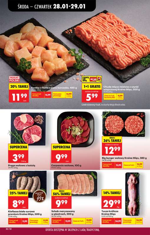 Biedronka - gazetka promocyjna Od środy, Z ladą tradycyjną od środy 28.01 do wtorku 03.02 - strona 28
