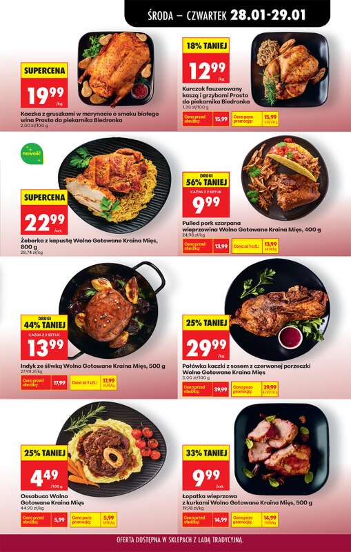 Biedronka - gazetka promocyjna Od środy, Z ladą tradycyjną od środy 28.01 do wtorku 03.02 - strona 29