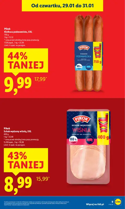 Lidl - gazetka promocyjna Oferta od czwartku od czwartku 29.01 do soboty 31.01 - strona 9