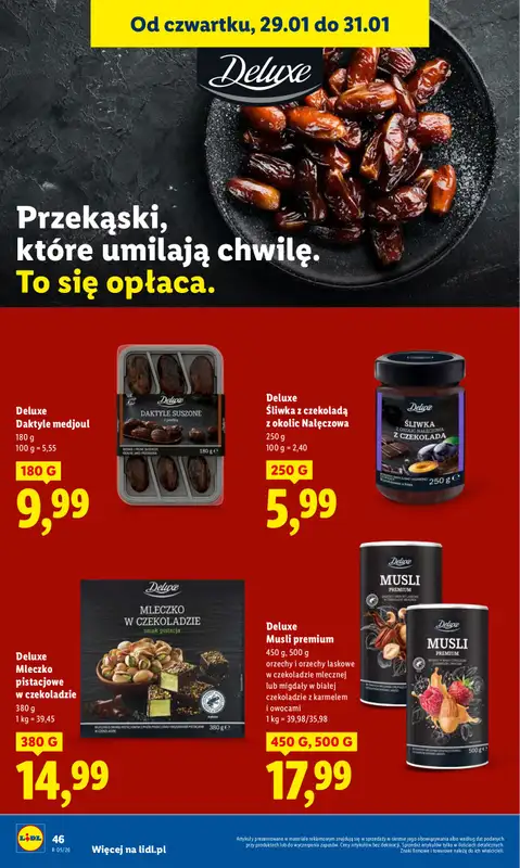 Lidl - gazetka promocyjna Oferta od czwartku od czwartku 29.01 do soboty 31.01 - strona 46
