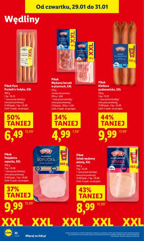 Lidl - gazetka promocyjna Oferta od czwartku od czwartku 29.01 do soboty 31.01 - strona 32