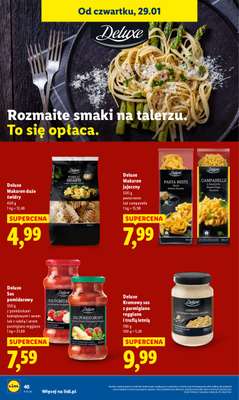 Lidl - gazetka promocyjna Oferta od czwartku od czwartku 29.01 do soboty 31.01 - strona 40