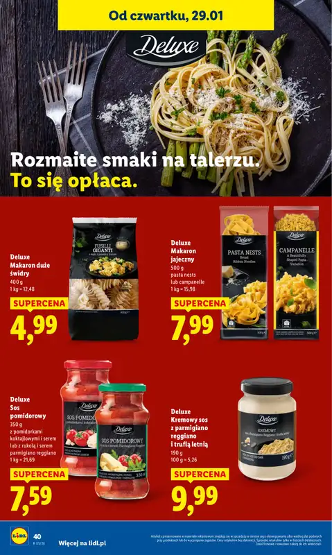 Lidl - gazetka promocyjna Oferta od czwartku od czwartku 29.01 do soboty 31.01 - strona 40