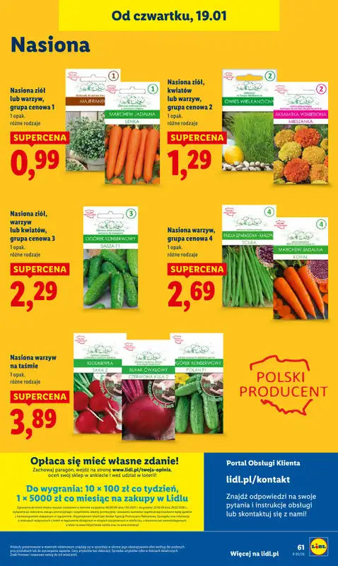 Lidl - gazetka promocyjna Oferta od czwartku od czwartku 29.01 do soboty 31.01 - strona 61