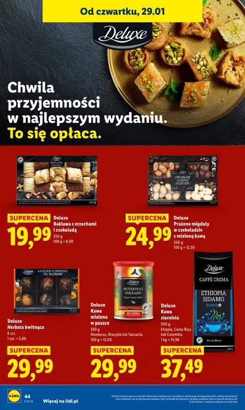 Lidl - gazetka promocyjna Oferta od czwartku od czwartku 29.01 do soboty 31.01 - strona 44
