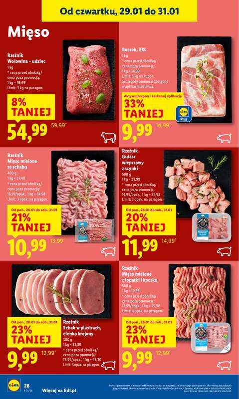 Lidl - gazetka promocyjna Oferta od czwartku od czwartku 29.01 do soboty 31.01 - strona 28