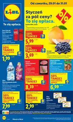 Lidl - gazetka promocyjna Oferta od czwartku od czwartku 29.01 do soboty 31.01