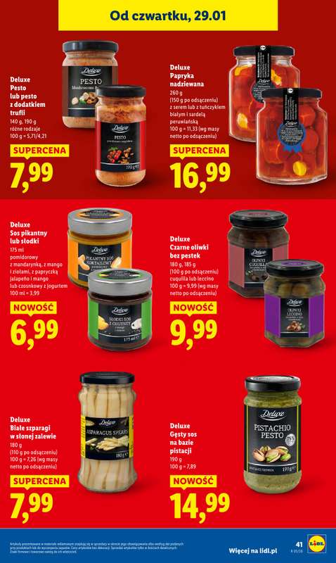 Lidl - gazetka promocyjna Oferta od czwartku od czwartku 29.01 do soboty 31.01 - strona 41