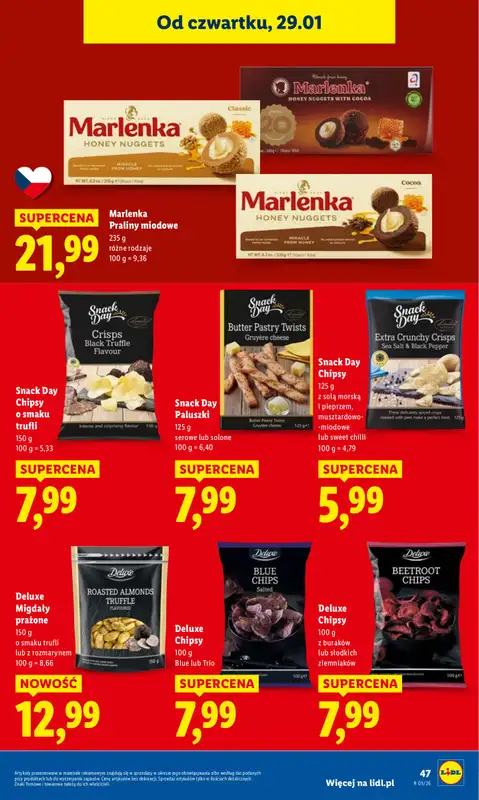 Lidl - gazetka promocyjna Oferta od czwartku od czwartku 29.01 do soboty 31.01 - strona 47