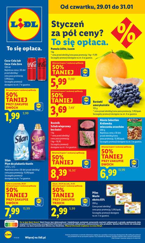 Lidl - gazetka promocyjna Oferta od czwartku od czwartku 29.01 do soboty 31.01