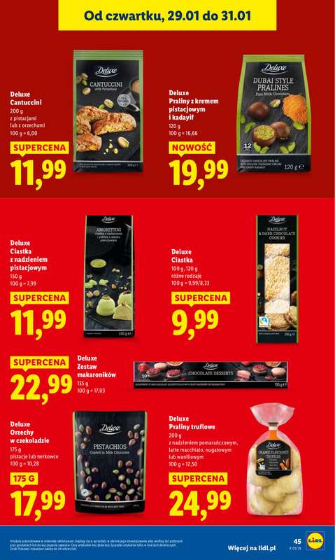 Lidl - gazetka promocyjna Oferta od czwartku od czwartku 29.01 do soboty 31.01 - strona 45
