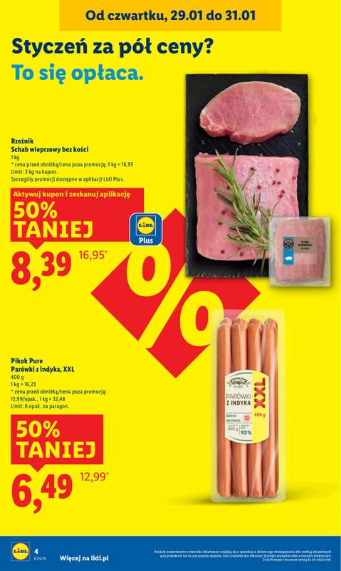 Lidl - gazetka promocyjna Oferta od czwartku od czwartku 29.01 do soboty 31.01 - strona 4