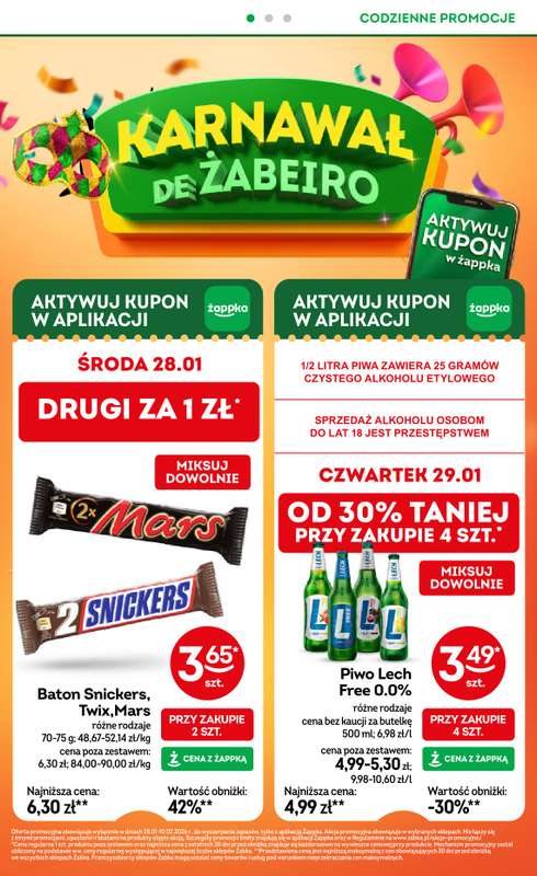Żabka - gazetka promocyjna Gazetka od środy 28.01 do wtorku 10.02 - strona 6