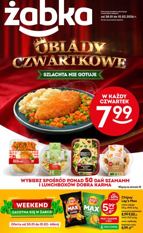 Żabka - gazetka promocyjna Gazetka od środy 28.01 do wtorku 10.02