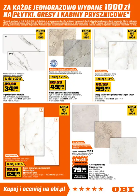 OBI - gazetka promocyjna Gazetka od środy 28.01 do wtorku 17.02 - strona 3