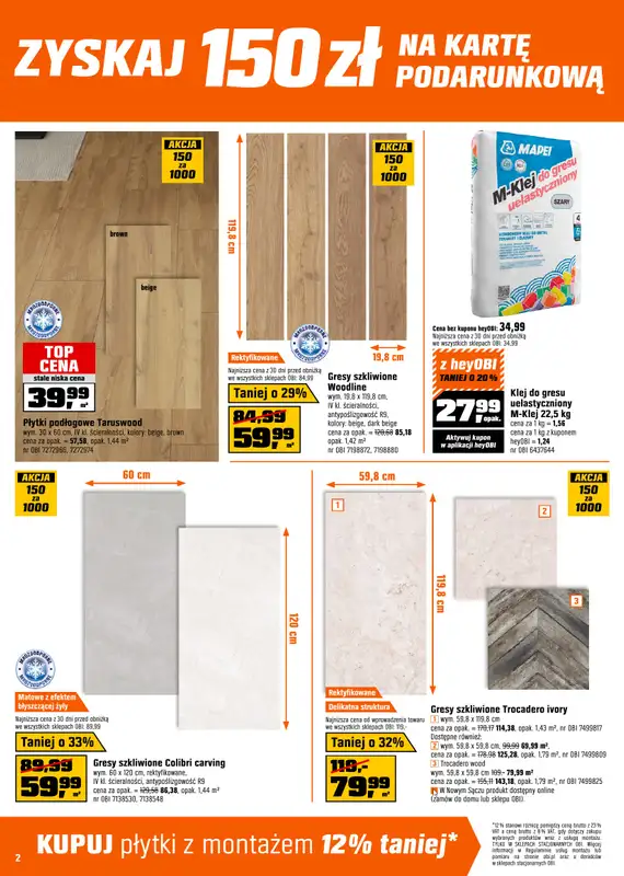 OBI - gazetka promocyjna Gazetka od środy 28.01 do wtorku 17.02 - strona 2