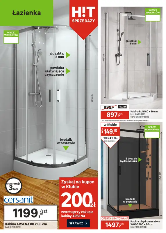 Leroy Merlin - gazetka promocyjna Gazetka od środy 28.01 do wtorku 24.02 - strona 12