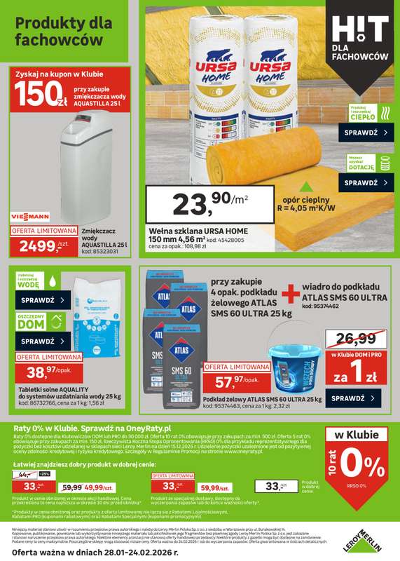 Leroy Merlin - gazetka promocyjna Gazetka od środy 28.01 do wtorku 24.02 - strona 32
