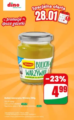 Dino - gazetka promocyjna Bulion warzywny - oferta na 28.01 | Promocje spoza gazetki od środy 28.01 do środy 28.01