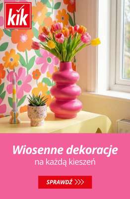 KiK - gazetka promocyjna Wiosenne dekoracje na każdą kieszeń! od środy 28.01 do wtorku 03.02