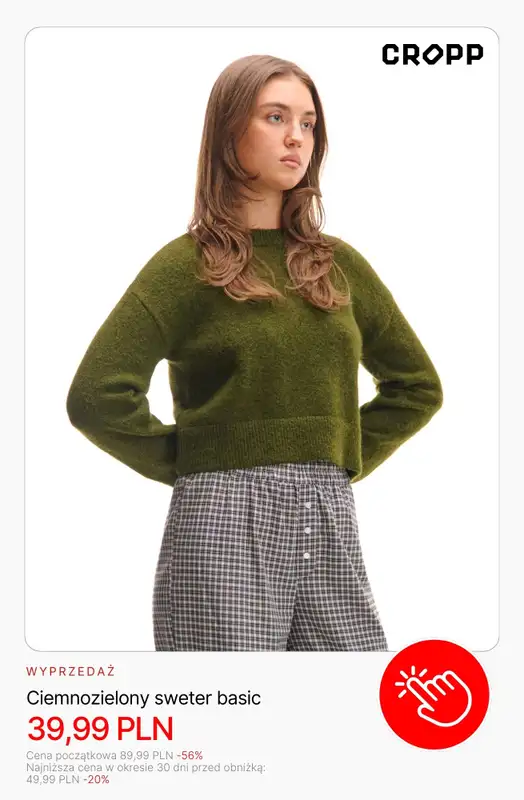 Cropp - gazetka promocyjna Swetry damskie już od 29,99 zł od środy 28.01 do czwartku 05.02 - strona 8