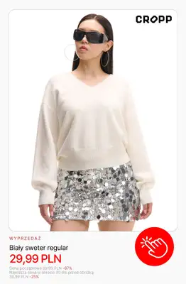 Cropp - gazetka promocyjna Swetry damskie już od 29,99 zł od środy 28.01 do czwartku 05.02 - strona 2