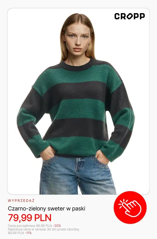 Cropp - gazetka promocyjna Swetry damskie już od 29,99 zł od środy 28.01 do czwartku 05.02 - strona 6