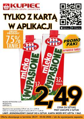 Kupiec - gazetka promocyjna Promopaki od środy 28.01 do wtorku 03.02