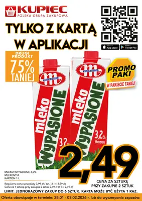 Kupiec - gazetka promocyjna Promopaki od środy 28.01 do wtorku 03.02