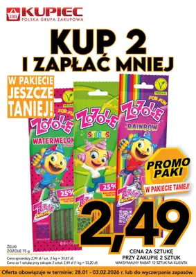 Kupiec - gazetka promocyjna Promopaki od środy 28.01 do wtorku 03.02 - strona 2