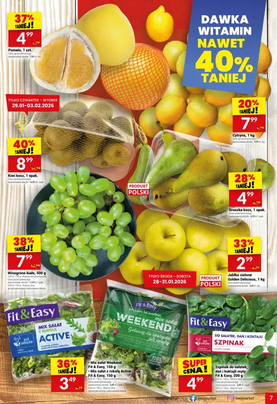 Twój Market - gazetka promocyjna Gazetka od środy 28.01 do wtorku 03.02 - strona 7